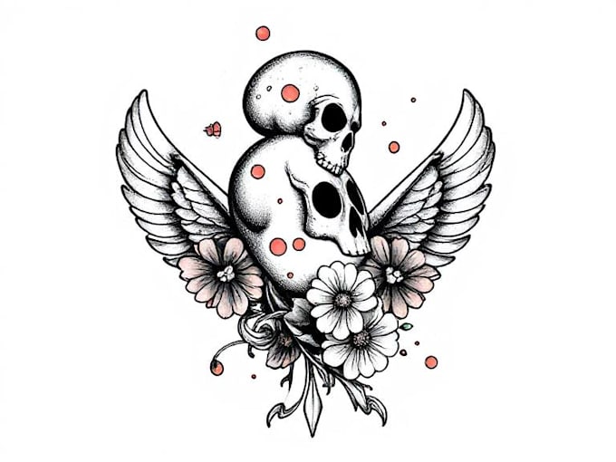 do premium trash polka design , sleeve tattoo