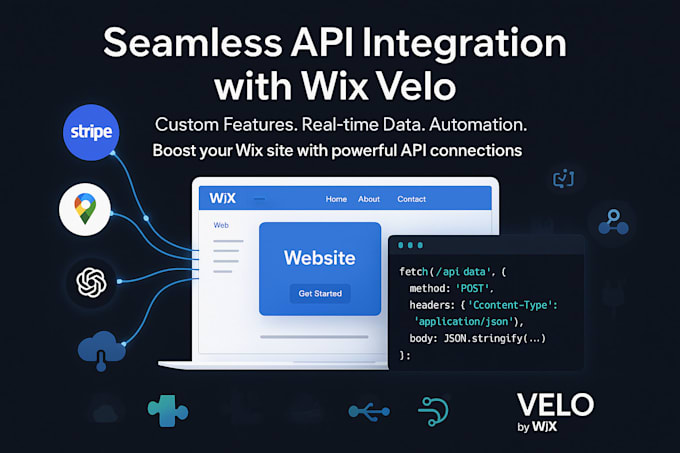 integrate external api with your wix website using wix velo code, velo developer