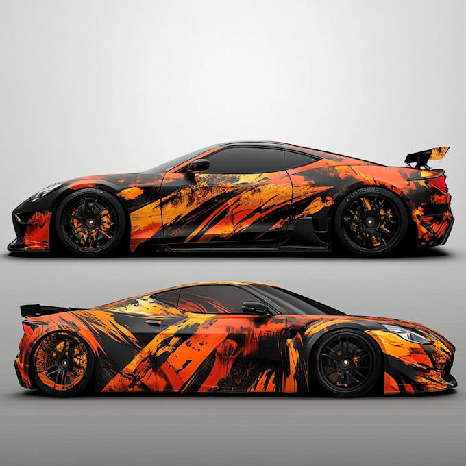 create custom car wrap designs, vehicle wrap design