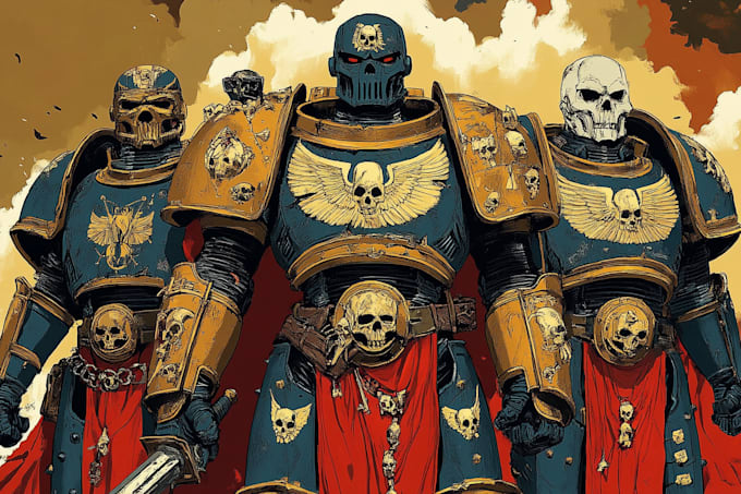 create a warhammer illustration