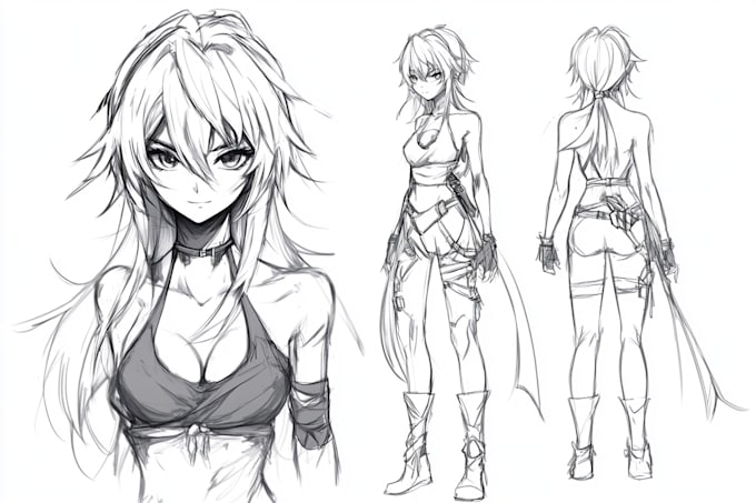 make an anime sketch for you
