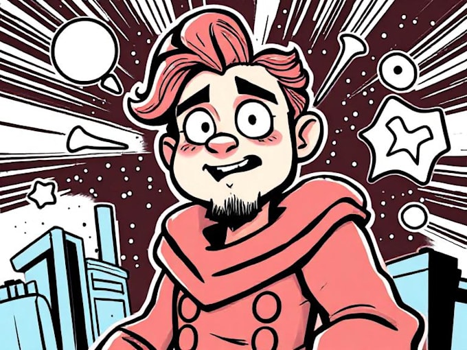 draw comic and cartoon for your book or website