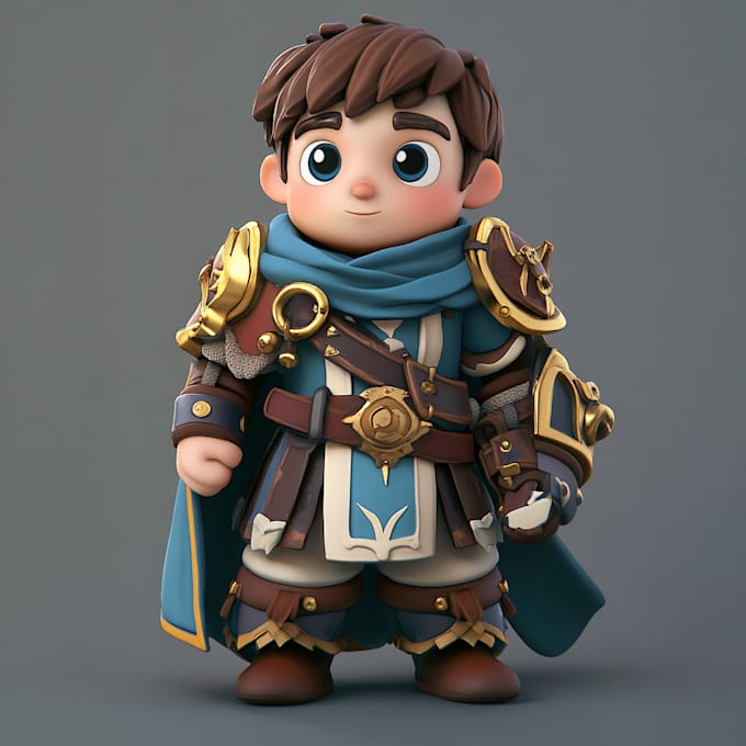 create an expert 3d characters for games animation and more