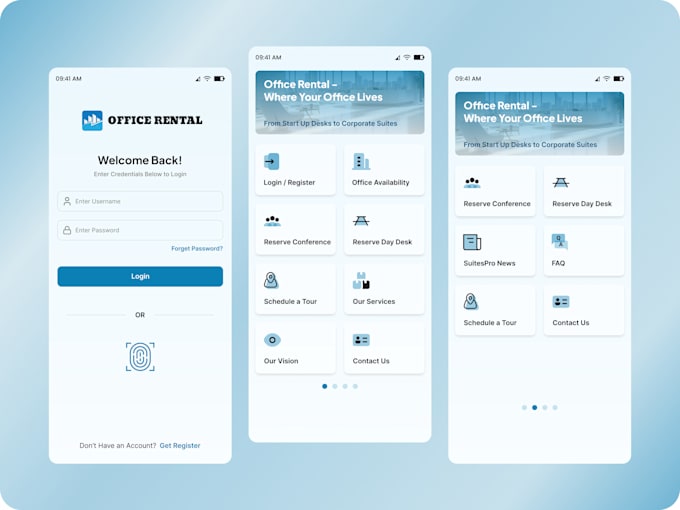do UI UX of mobile app and pro healthcare product designs