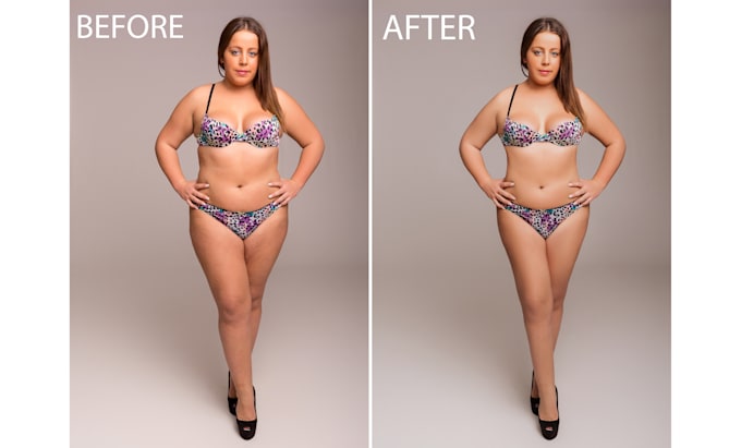 do body slimming,remove double chin,face swap and face retouching