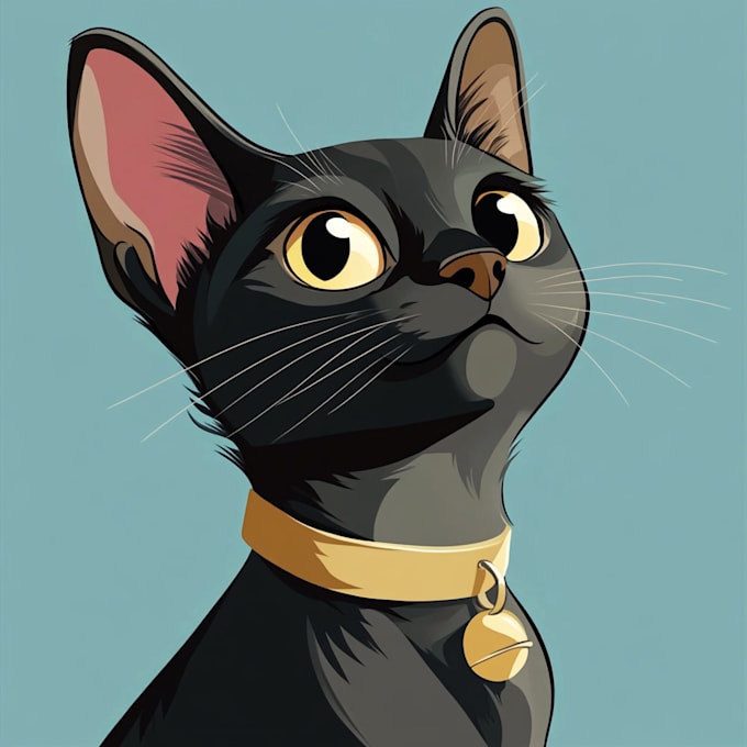 recreate cartoon disney style pet portrait
