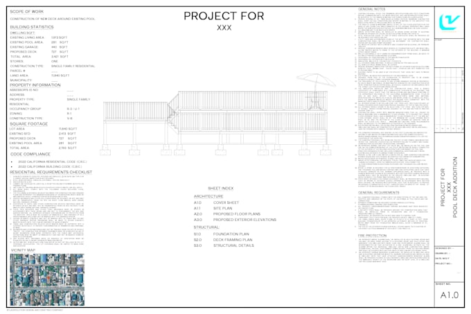 design deck, pergola, shed, cabana, gazebo, porch and patio permit plans