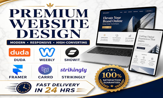 duda website design duda redesign weebly, showit, framer, carrd, strikingly
