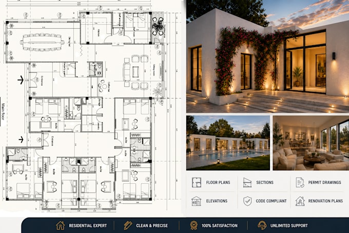 be your architect for renovation layout and permit drawing