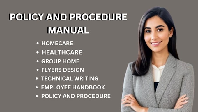 write group home healthcare agency policy and procedure manual employee handbook