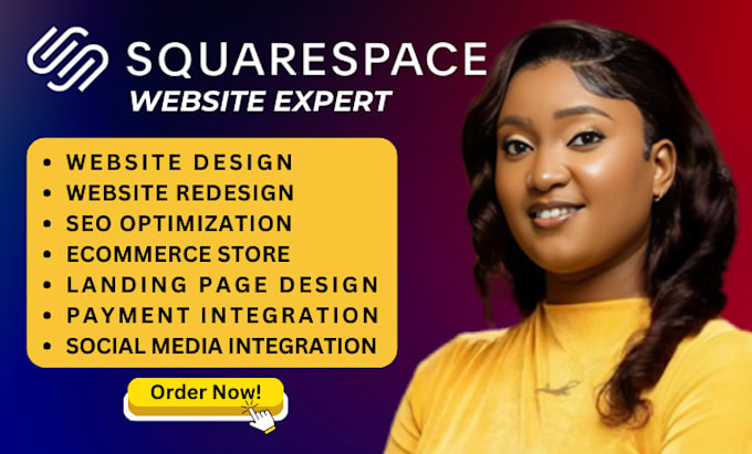 design or redesign responsive squarespace website for your business or fix site