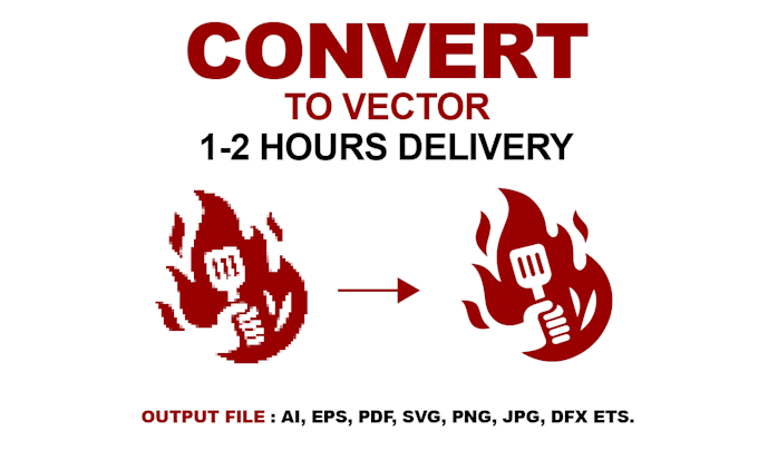 convert raster image to vector and do vector tracing