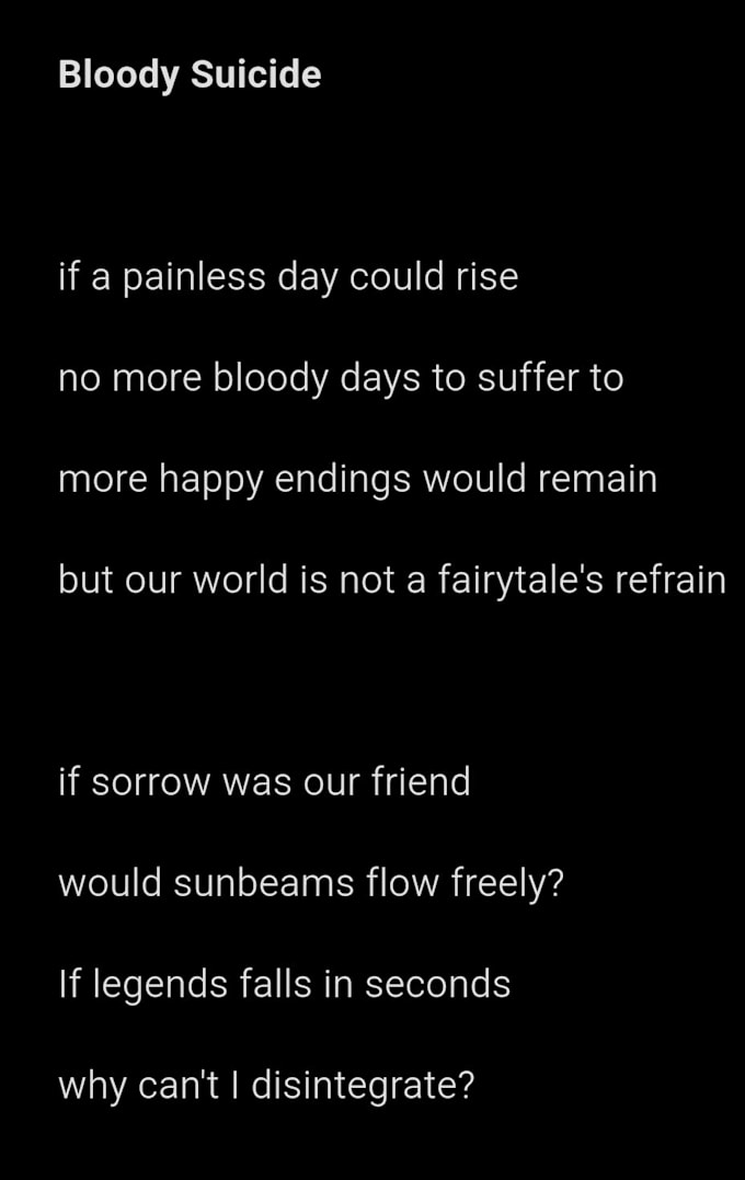 make a lyrics for your metal song