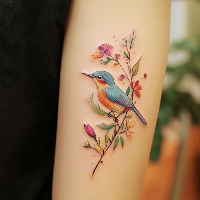 create a cyber tribal tattoo design
