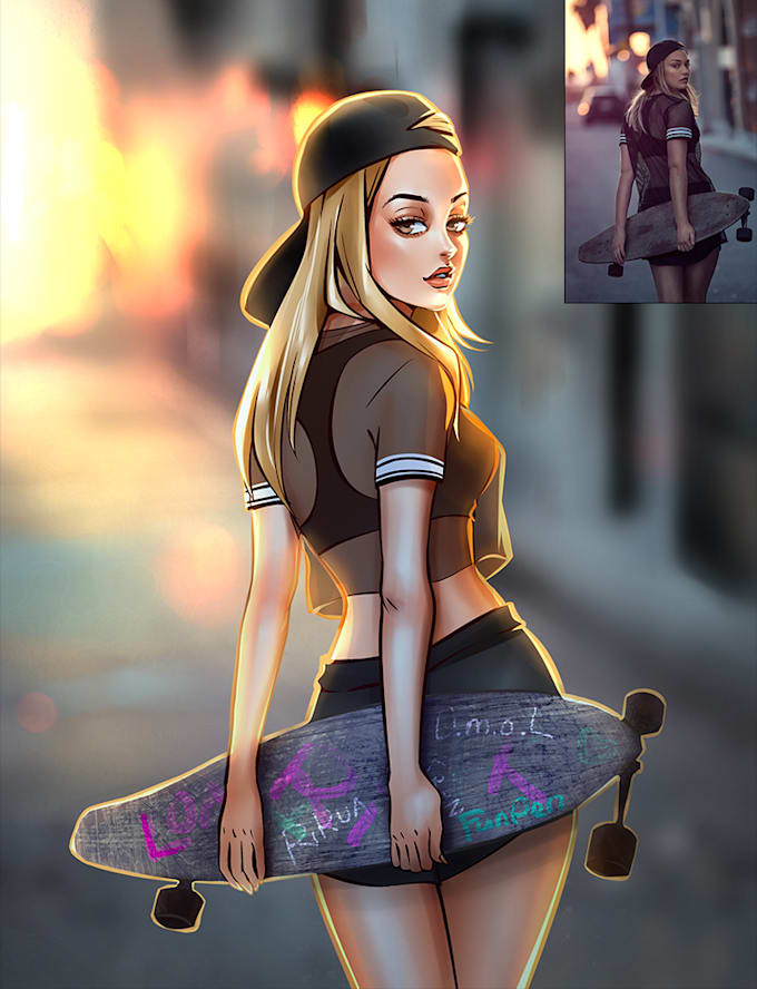 draw you a gorgeous caricature