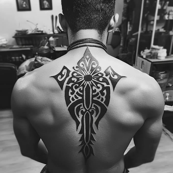 create unique custom tribal tattoo design, tattoo sleeve