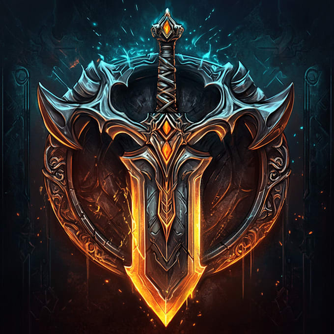 design hand paint fantasy logo