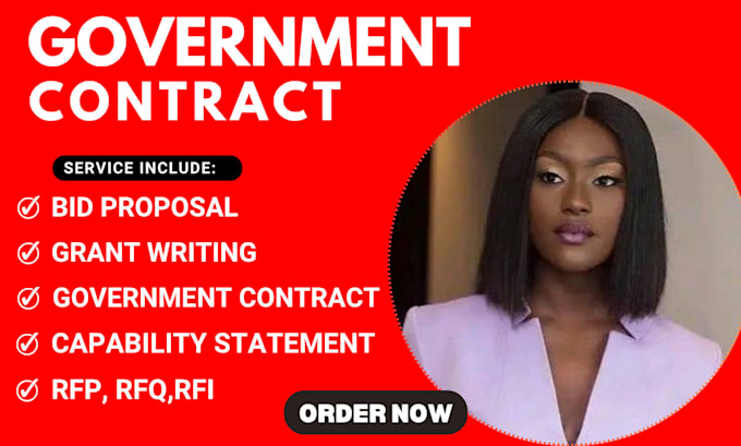 write bid proposal, respond to rfp, rfq, government contract proposal, grants
