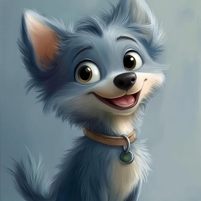 create a disney pixar style portrait for mothers day gift
