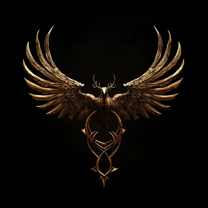 draw a medieval, fantasy, rpg gaming logo