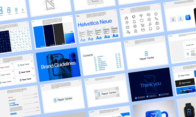 design corporate brand kit guidelines identity brand book style guide manual