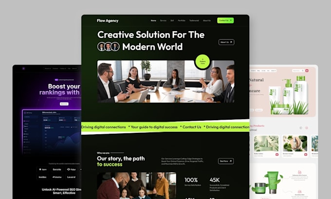 design website UI UX design in figma