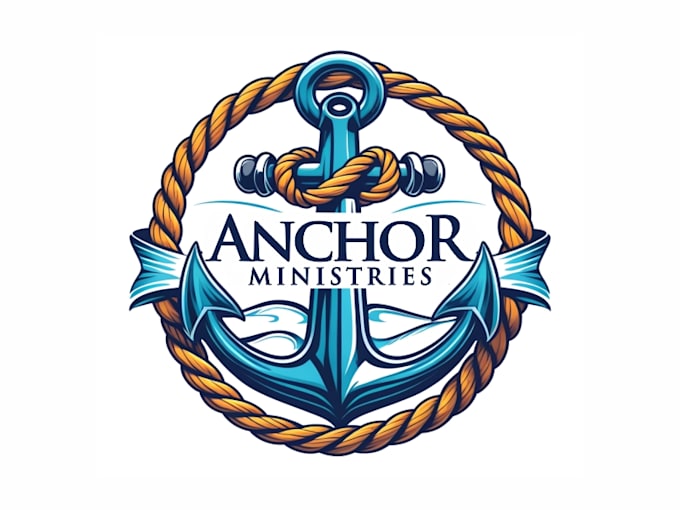 design professional anchor logo