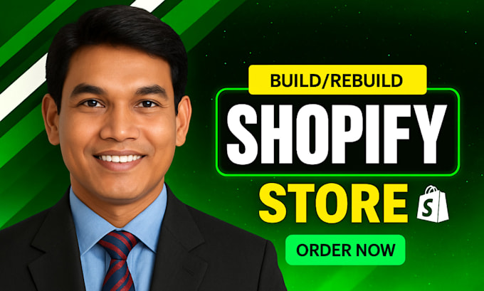 make high converting shopify store or dropshipping website