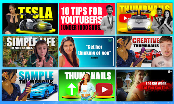 design youtube thumbnails with custom photoshop edits