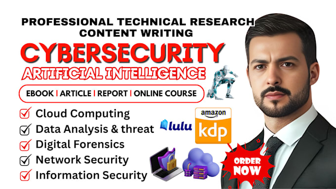 write and edit technical writing book, cybersecurity ebook, cloud computing,