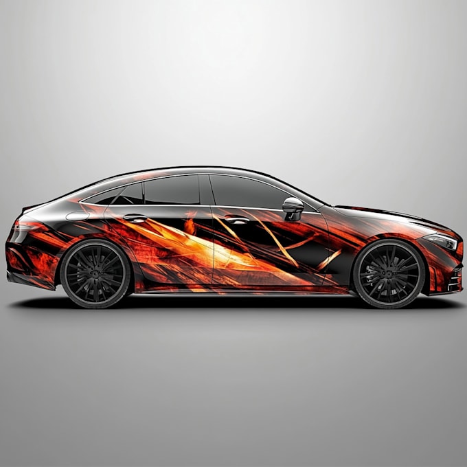 draw  unique car wrap, design, truck wrap, vehicle wrap