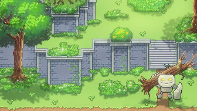 Pixel art background environment landscape tileset sprite sheet scenery ...