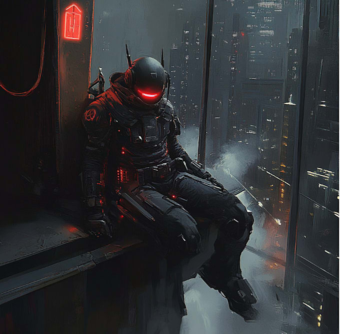 design fantasy and cyberpunk character