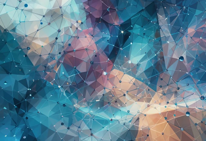 create abstract geometric digital art