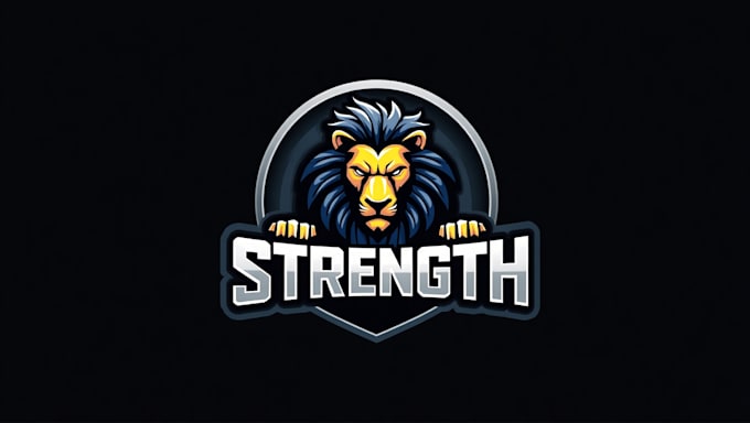 do bodybuilding emblem and gym mascot logo design