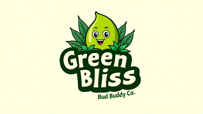 do awesome marijuana mascot logo design