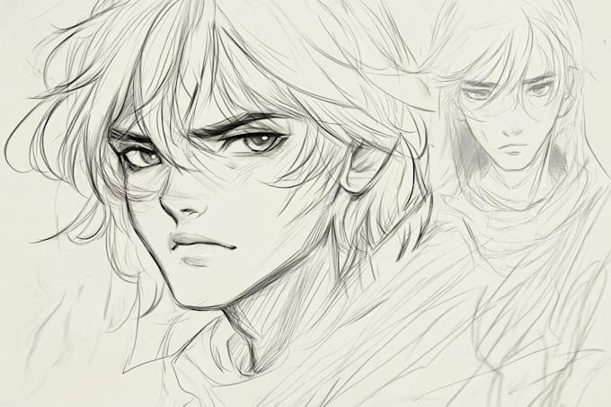 sketch your oc, dnd character, vtuber, anime character