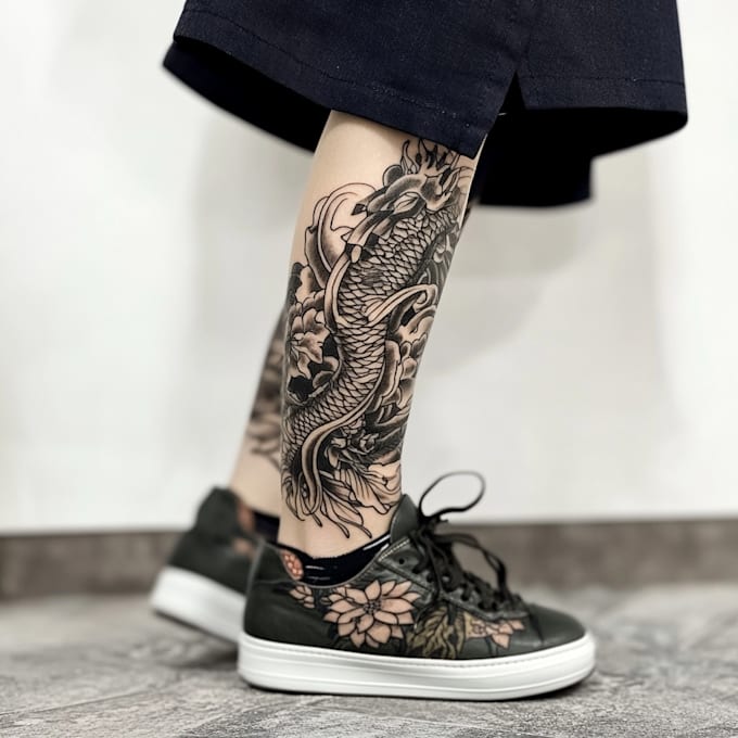 do minimal linework tattoo design for you