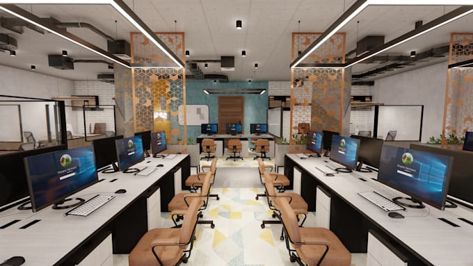 do office interior design, cafe design, and 3d architecture