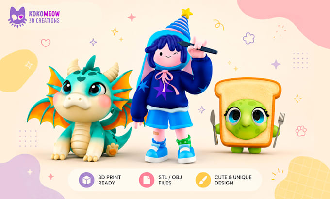 sculpt a custom 3d character or creature