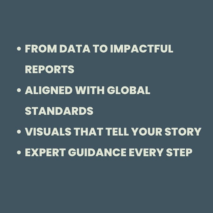 write and design your sustainability report