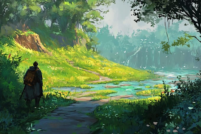 Create a stunning environment concept art for you by Beopelope41 | Fiverr