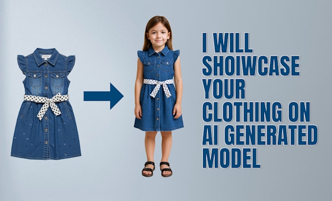showcase your clothing on ai generated incluencer  model