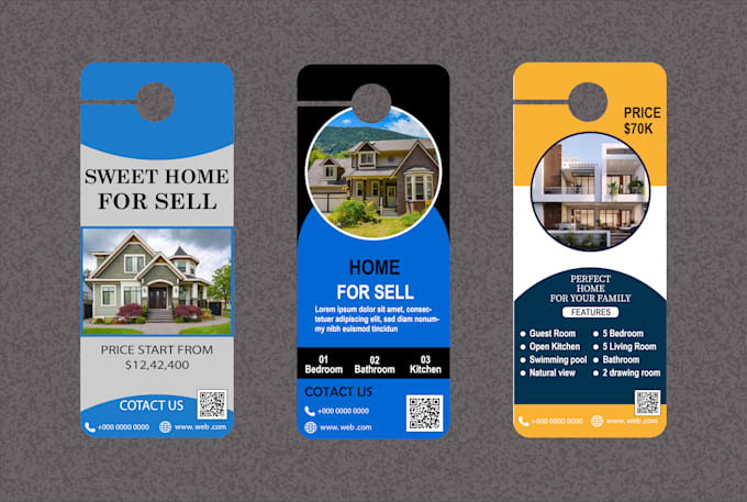 design  door hanger, flyer and print marketing materials