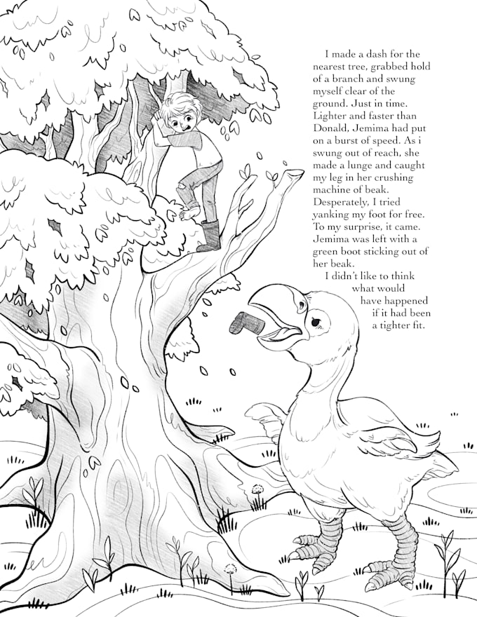 draw black and white, sketch, outline for novel and comic