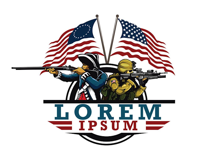 create modern soldier logo
