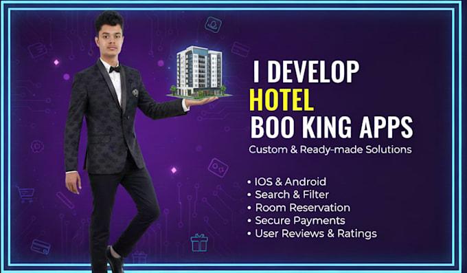 do hotel and room booking app in flutter for android and IOS