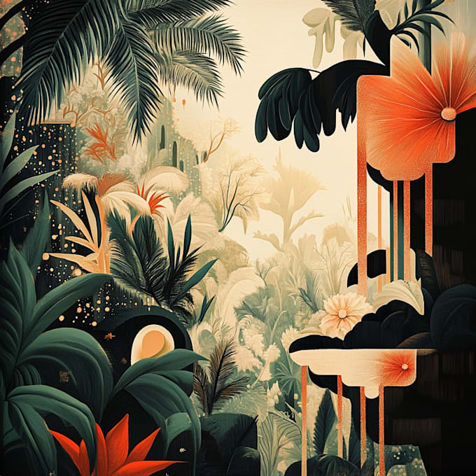 create a beautiful vintage botanical illustration poster