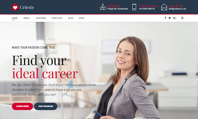 design dynamic life coaching website life coach website, consulting website