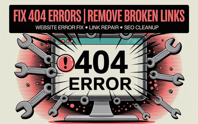 fix shopify 404 error, remove broken links, fix website error, website cleanup